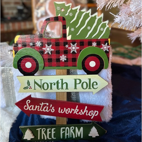 Red Truck Santa's Workshop
North Pole Wooden Wall Decor - Picture 4 of 5